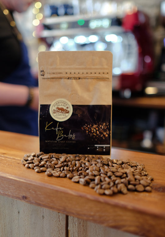 1KG Civet Coffee - KAFE BALOS  100% Wild & Authentic Light or Medium Roast Full Bean/\Grounded